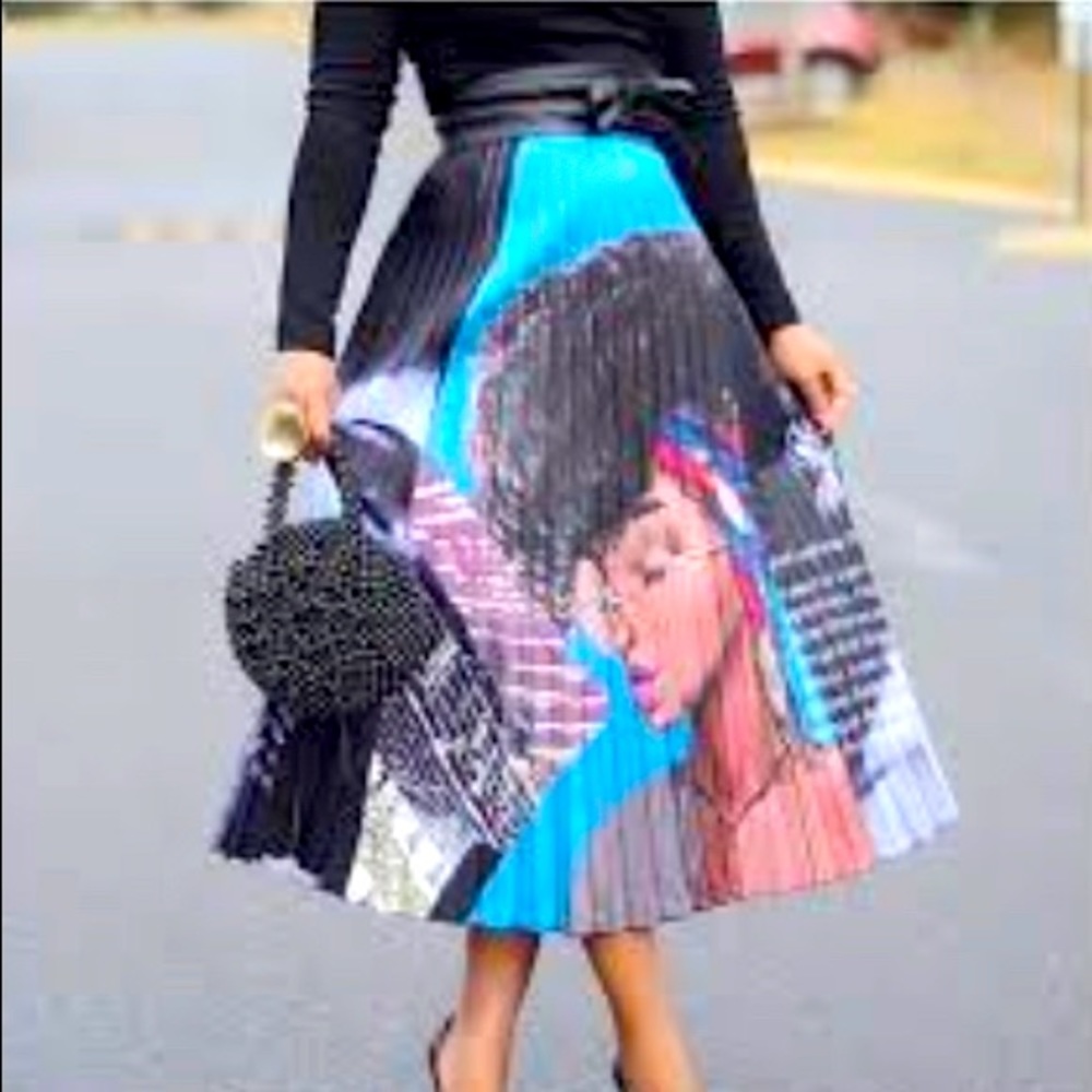 Emerald Mpriss pleated skirt
